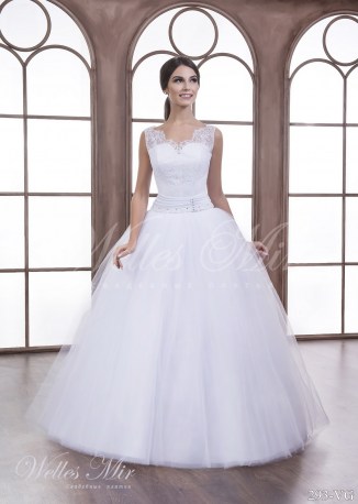 Rochie de mireasa cu o centura lata-1